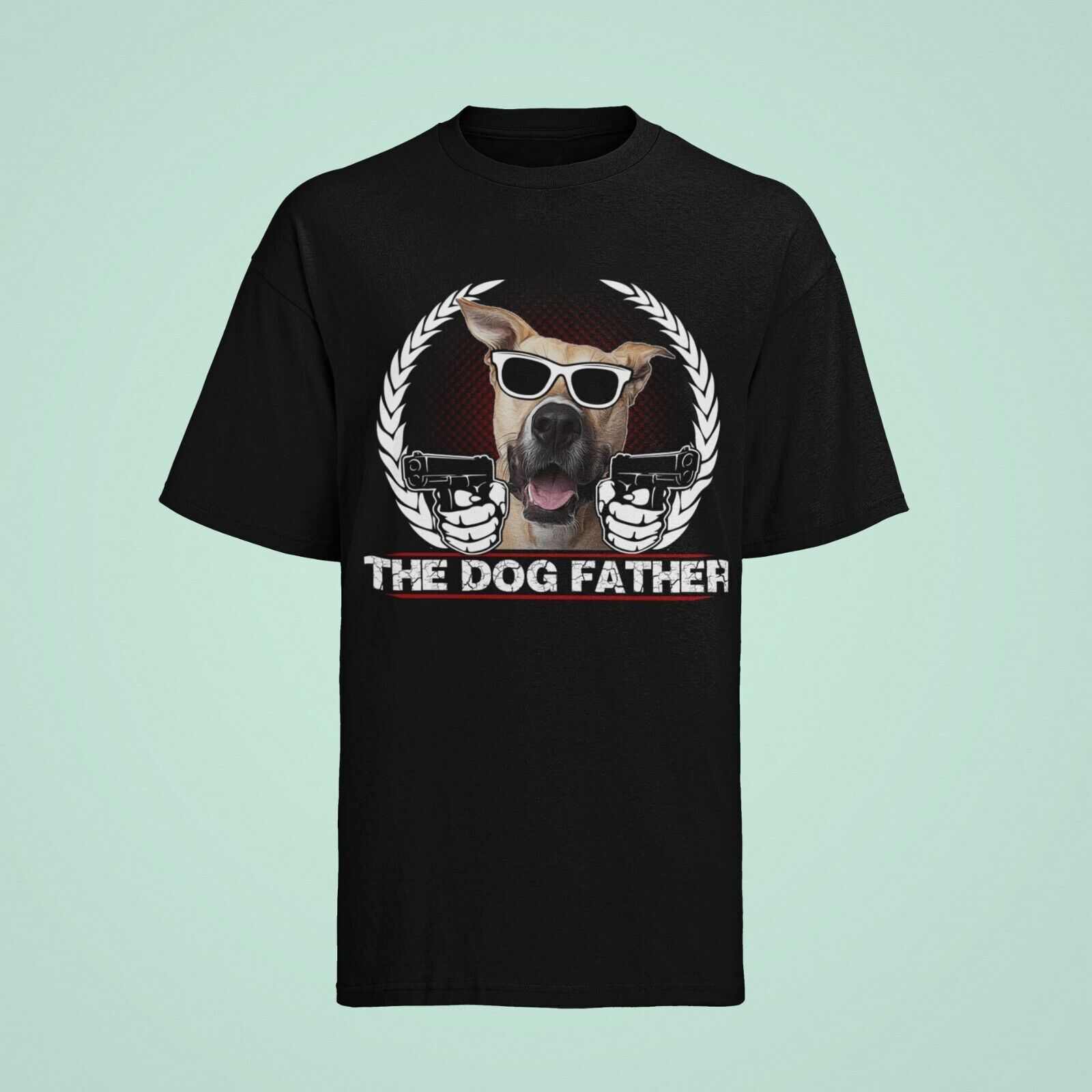 Funny Dog Lover T-Shirt THE DOGFATHER Parody Godfather Movie Gift For Owner Dad T-Shirt