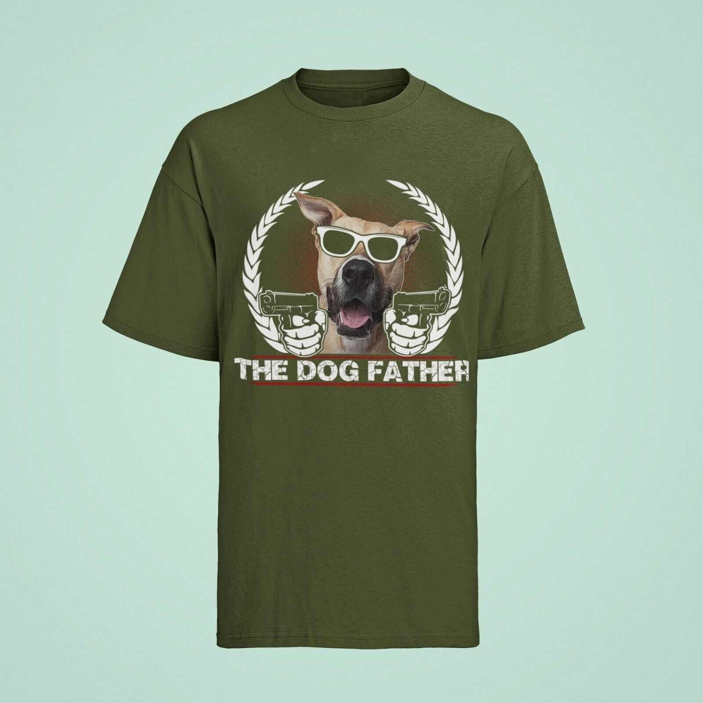 Funny Dog Lover T-Shirt THE DOGFATHER Parody Godfather Movie Gift For Owner Dad T-Shirt