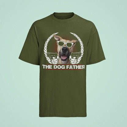 Funny Dog Lover T-Shirt THE DOGFATHER Parody Godfather Movie Gift For Owner Dad T-Shirt