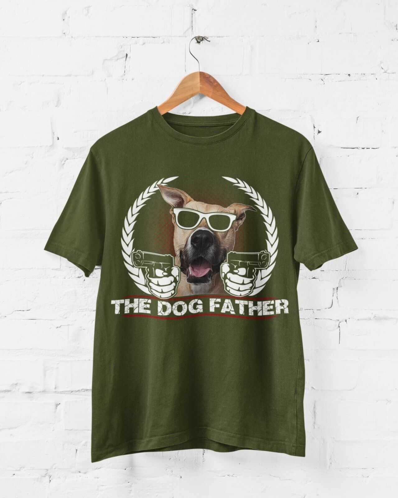 Funny Dog Lover T-Shirt THE DOGFATHER Parody Godfather Movie Gift For Owner Dad T-Shirt