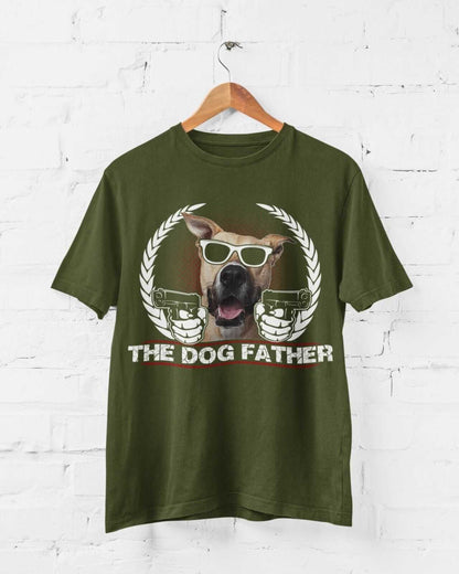 Funny Dog Lover T-Shirt THE DOGFATHER Parody Godfather Movie Gift For Owner Dad T-Shirt