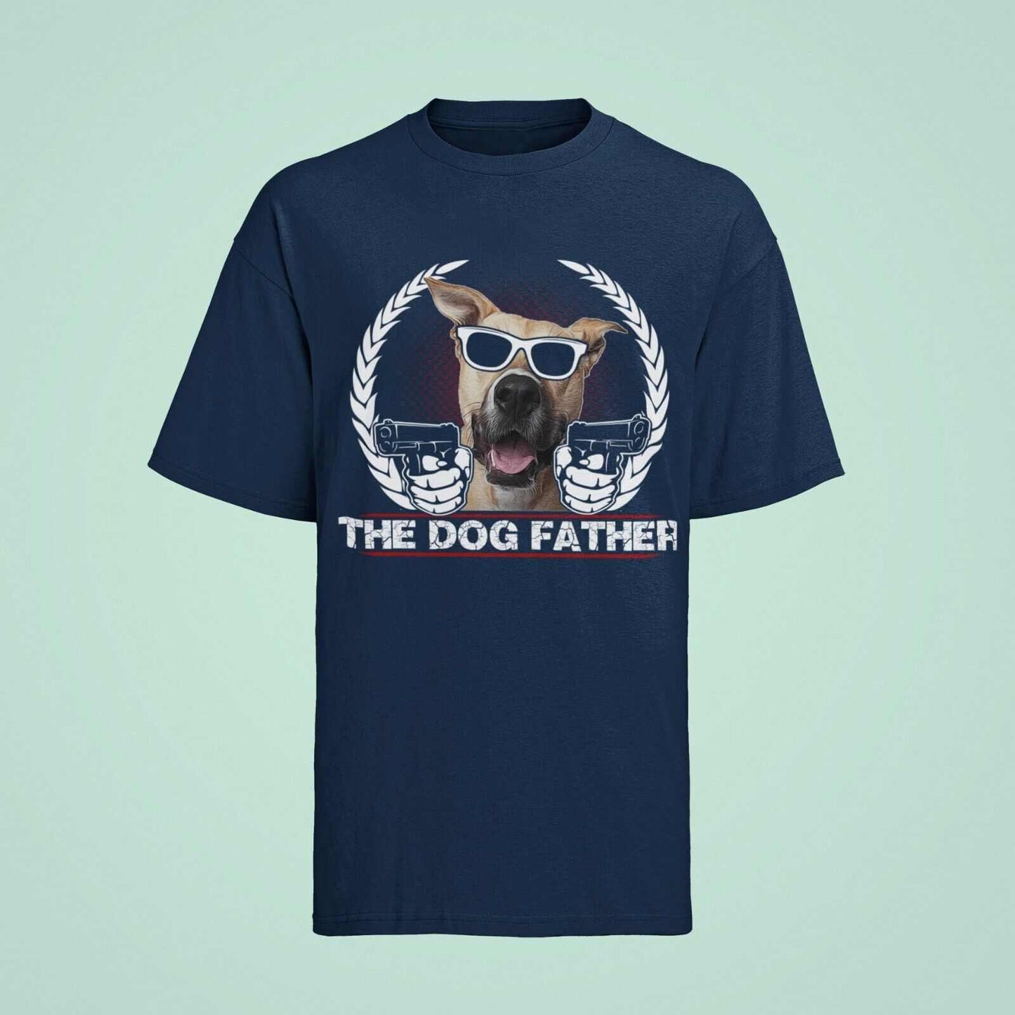 Funny Dog Lover T-Shirt THE DOGFATHER Parody Godfather Movie Gift For Owner Dad T-Shirt