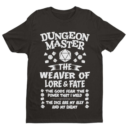 Funny DUNGEON MASTER RPG Gamer T-Shirt Dragons Dungeons Role Play Gift Geek T-Shirt