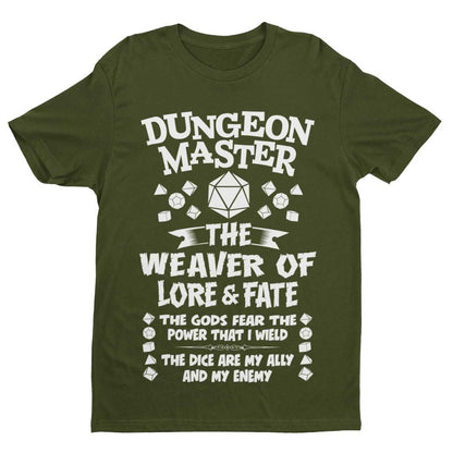 Funny DUNGEON MASTER RPG Gamer T-Shirt Dragons Dungeons Role Play Gift Geek T-Shirt