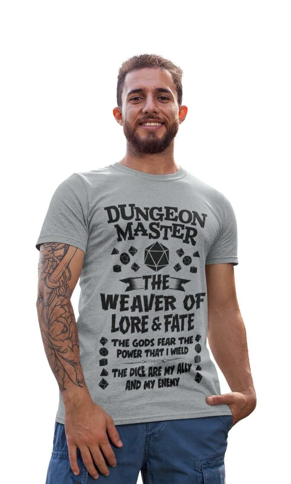 Funny DUNGEON MASTER RPG Gamer T-Shirt Dragons Dungeons Role Play Gift Geek T-Shirt