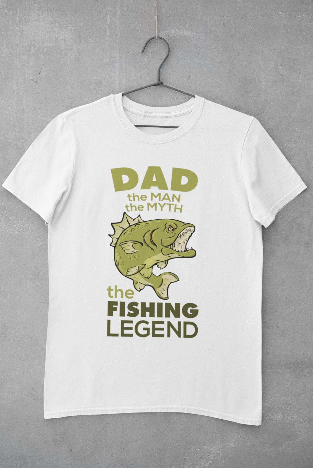Funny Fishing T-Shirt Dad The Man The Myth The Fishing Legend Fisherman Gift T-Shirt