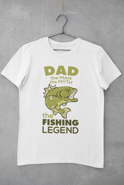 Funny Fishing T-Shirt Dad The Man The Myth The Fishing Legend Fisherman Gift T-Shirt