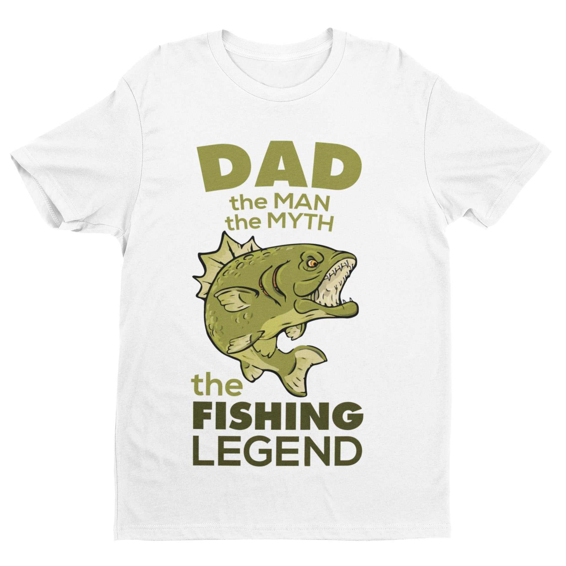 Funny Fishing T-Shirt Dad The Man The Myth The Fishing Legend Fisherman Gift T-Shirt
