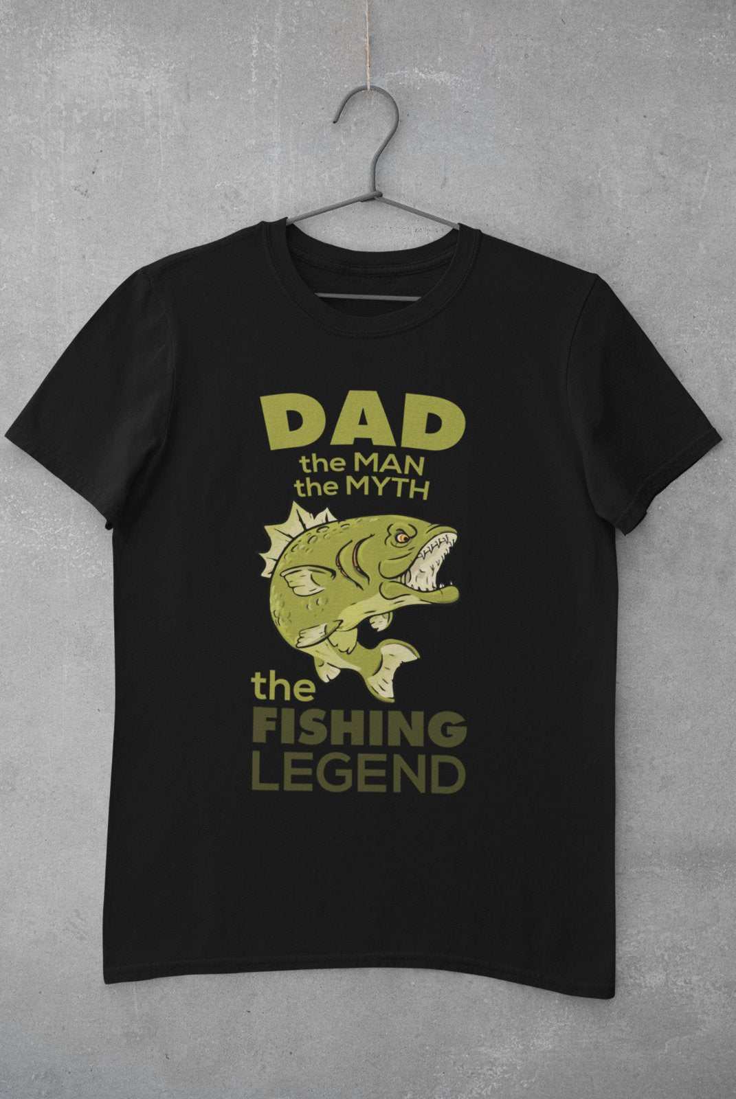 Funny Fishing T-Shirt Dad The Man The Myth The Fishing Legend Fisherman Gift T-Shirt