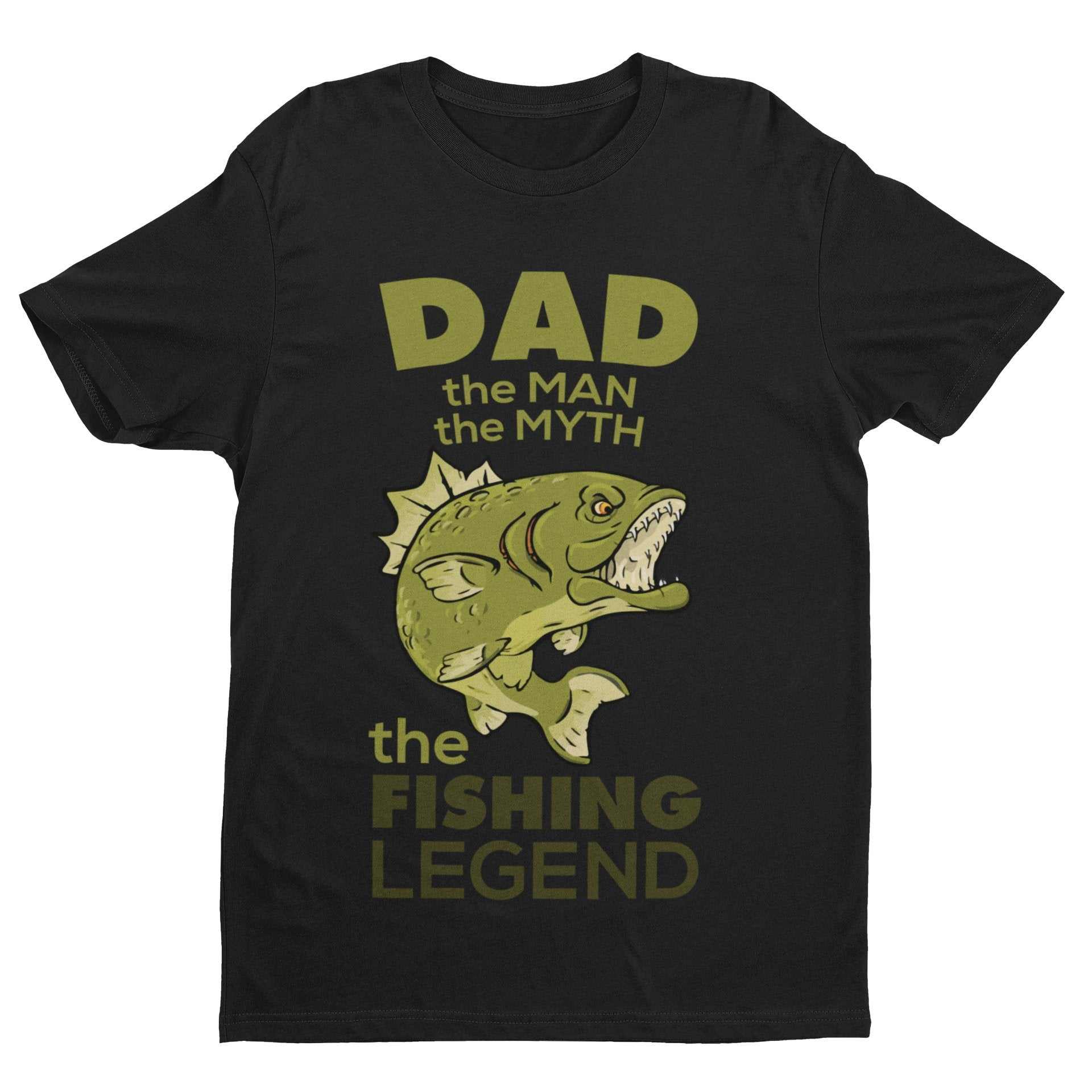 Funny Fishing T-Shirt Dad The Man The Myth The Fishing Legend Fisherman Gift T-Shirt
