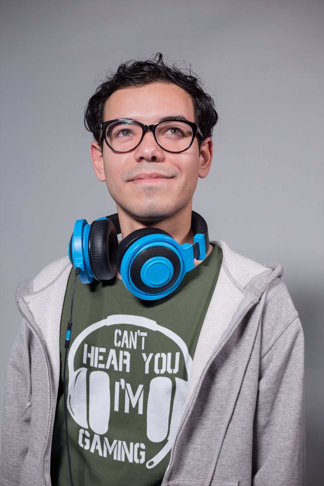 Funny Gamer T-Shirt CANT HEAR YOU I'M GAMING Headphones Gift Video Games T-Shirt