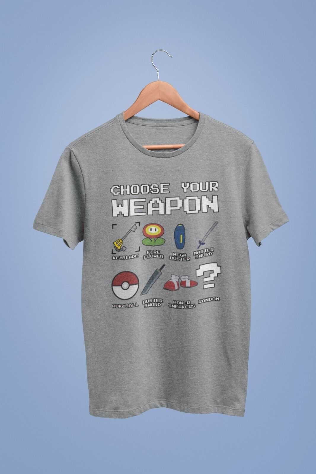 Funny Gamer T-Shirt Weapon Choice Gaming Themed T-Shirt Vide Gaming Gift T-Shirt