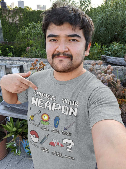 Funny Gamer T-Shirt Weapon Choice Gaming Themed T-Shirt Vide Gaming Gift T-Shirt