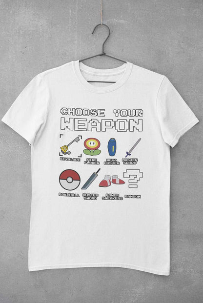 Funny Gamer T-Shirt Weapon Choice Gaming Themed T-Shirt Vide Gaming Gift T-Shirt
