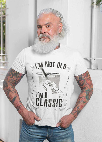 Funny Guitar T-Shirt I'm Not Old I'm A Classic Amp Retro Guitarist Dad Grandad T-Shirt Gift