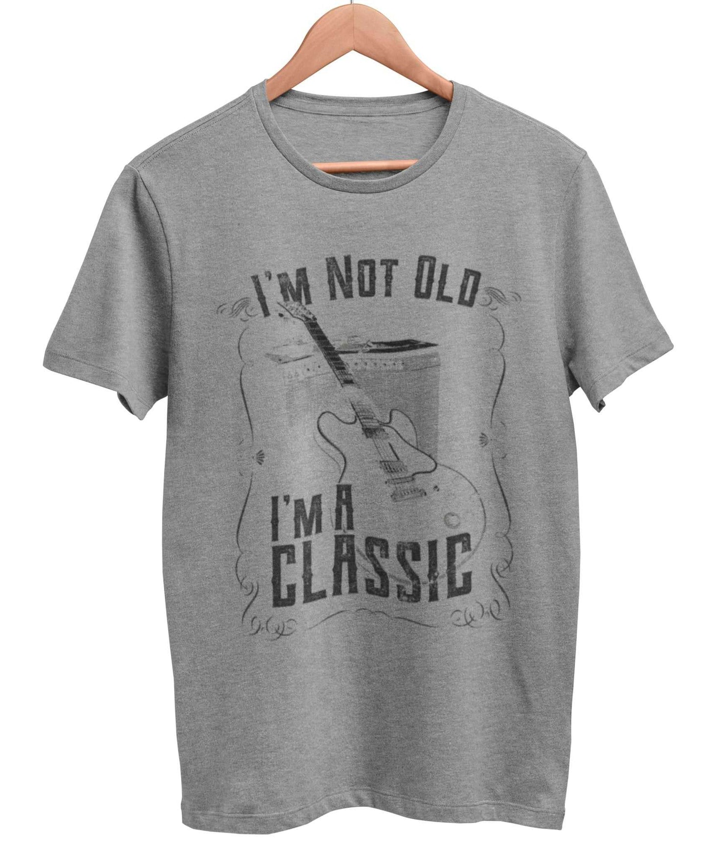 Funny Guitar T-Shirt I'm Not Old I'm A Classic Amp Retro Guitarist Dad Grandad T-Shirt Gift