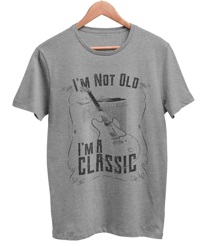 Funny Guitar T-Shirt I'm Not Old I'm A Classic Amp Retro Guitarist Dad Grandad T-Shirt Gift
