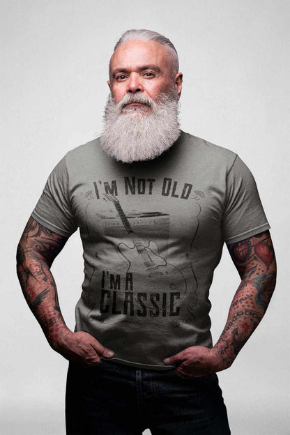 Funny Guitar T-Shirt I'm Not Old I'm A Classic Amp Retro Guitarist Dad Grandad T-Shirt Gift