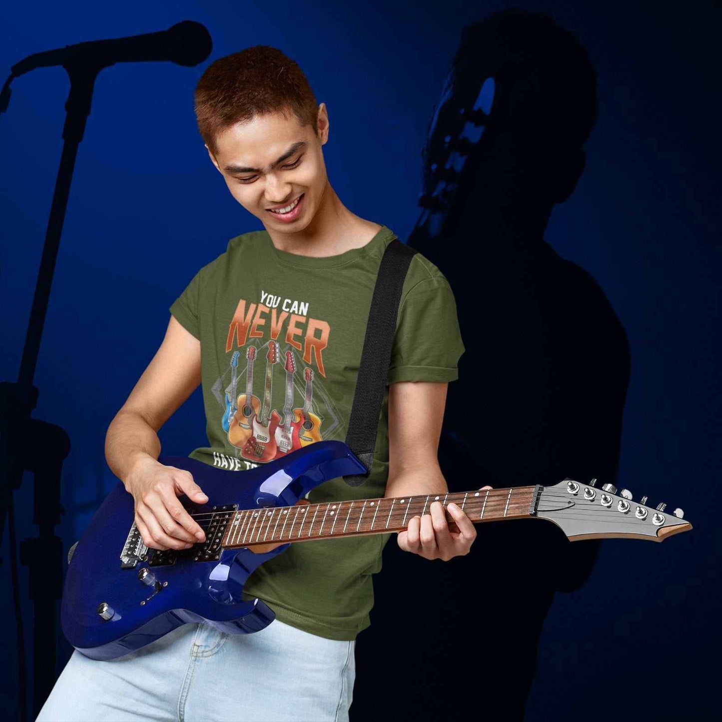 Funny Guitar T-Shirt - You Can Never Have Too Many Guitars UK T-Shirt