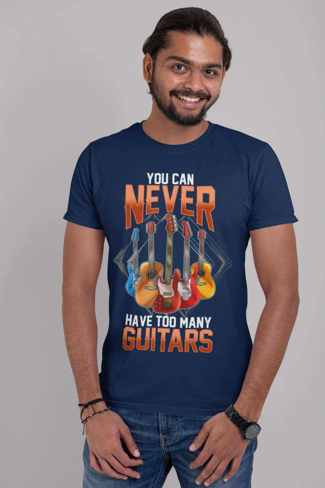 Funny Guitar T-Shirt - You Can Never Have Too Many Guitars UK T-Shirt