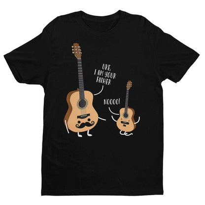 Funny Guitar Ukulele T-Shirt UKE I AM YOUR FATHER Wars Star Parody Movie Joke T-Shirt Gift