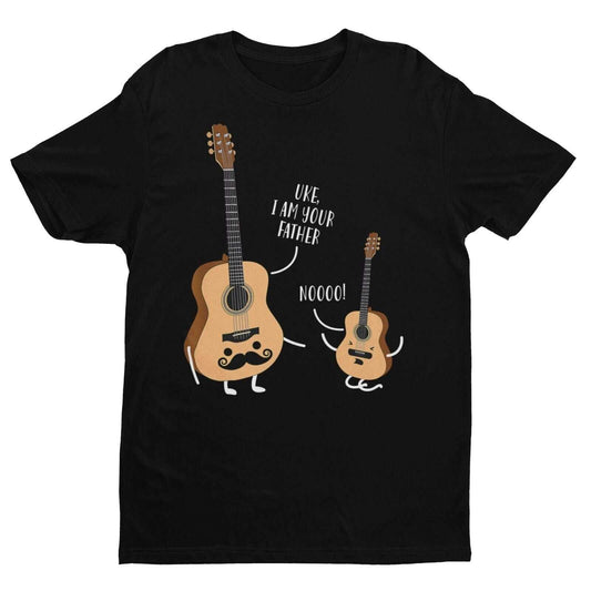 Funny Guitar Ukulele T-Shirt UKE I AM YOUR FATHER Wars Star Parody Movie Joke T-Shirt Gift
