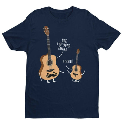 Funny Guitar Ukulele T-Shirt UKE I AM YOUR FATHER Wars Star Parody Movie Joke T-Shirt Gift