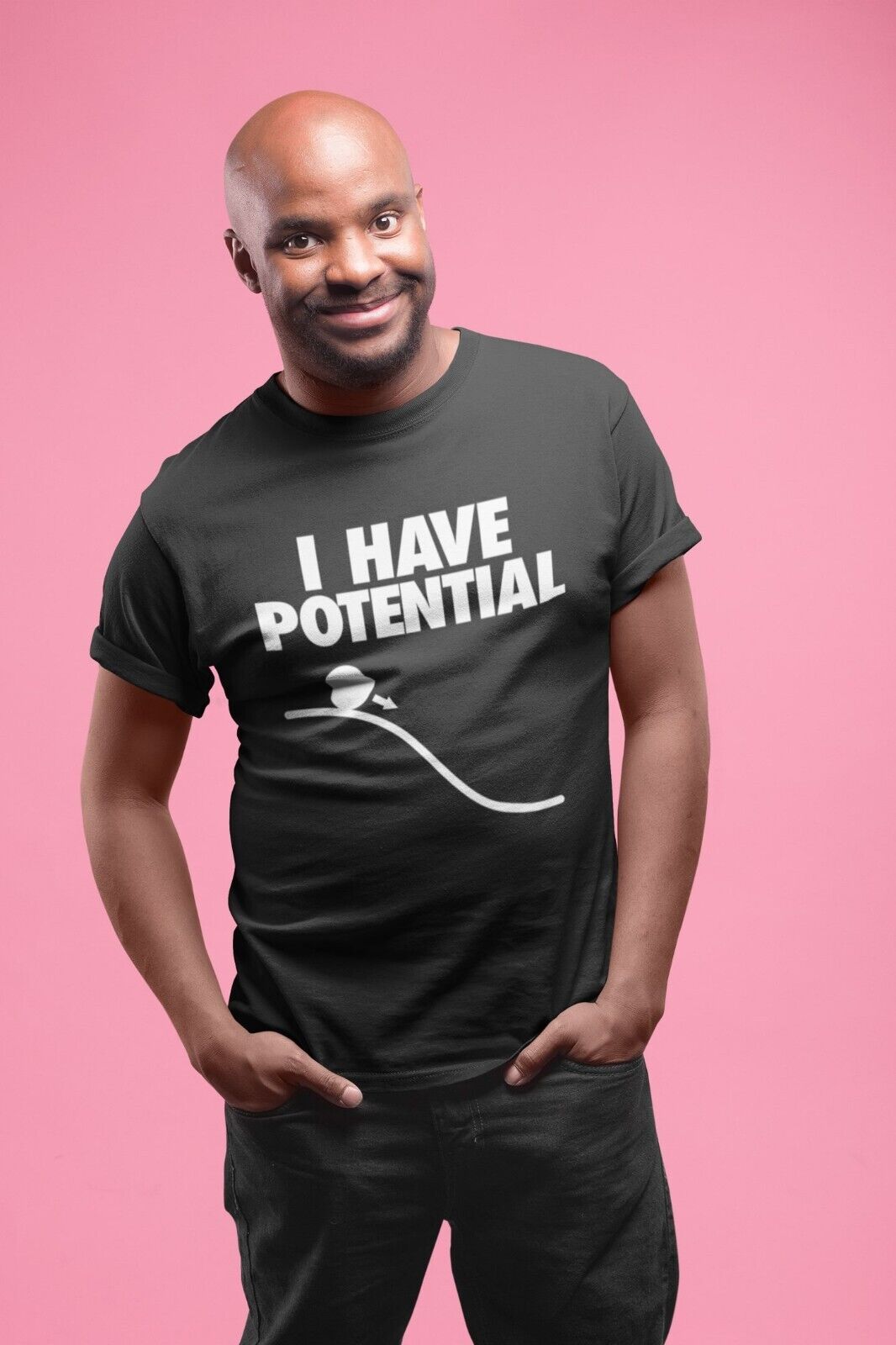 Funny I HAVE POTENTIAL Science Physics Pun T-Shirt Geek Nerd Scientist Gift T-Shirt