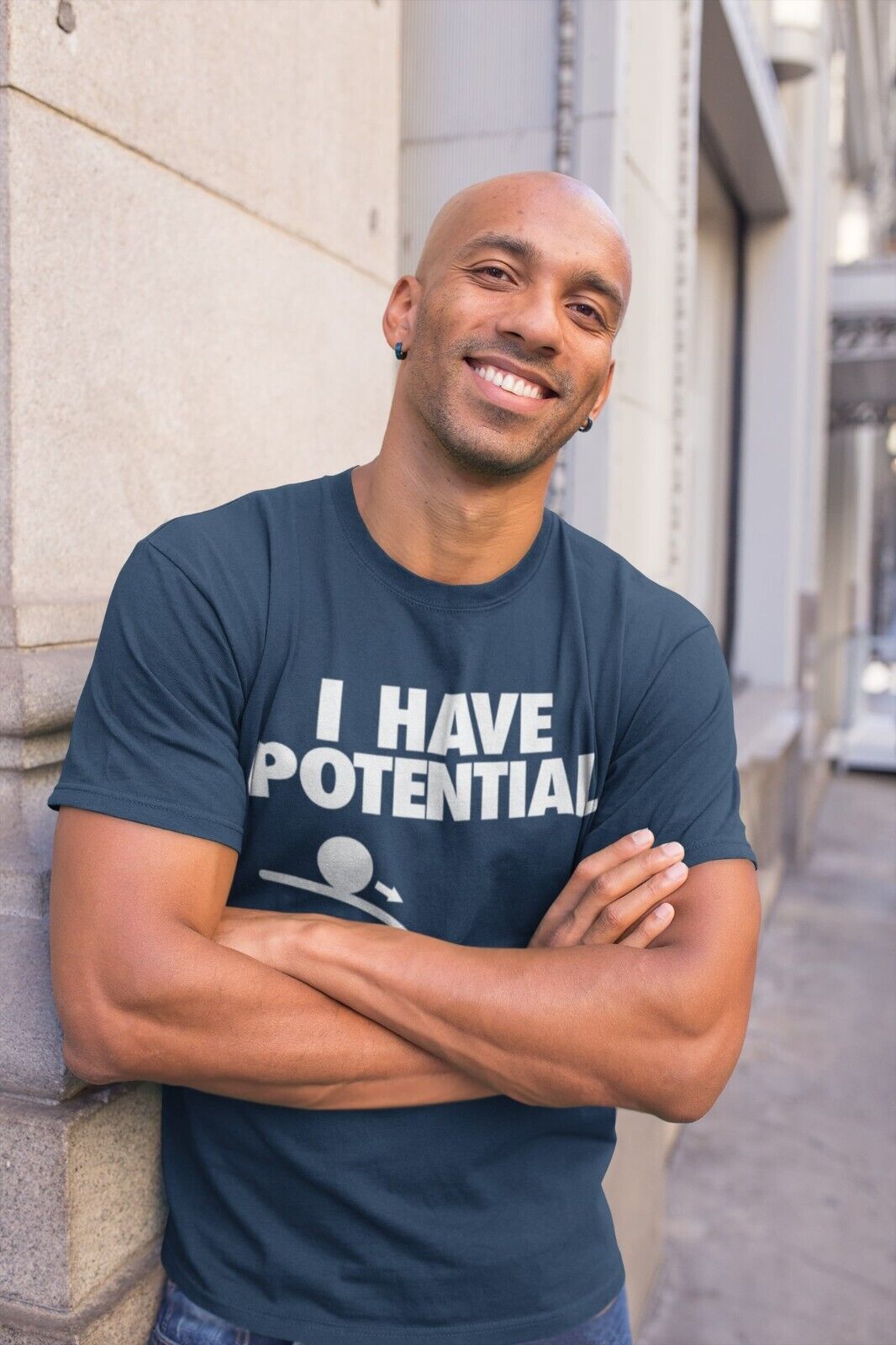 Funny I HAVE POTENTIAL Science Physics Pun T-Shirt Geek Nerd Scientist Gift T-Shirt
