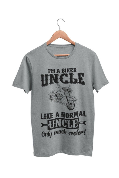 Funny I'M A BIKER UNCLE LIKE A NORMAL UNCLE ONLY MUCH COOLER T-Shirt Motorcycle T-Shirt Gift