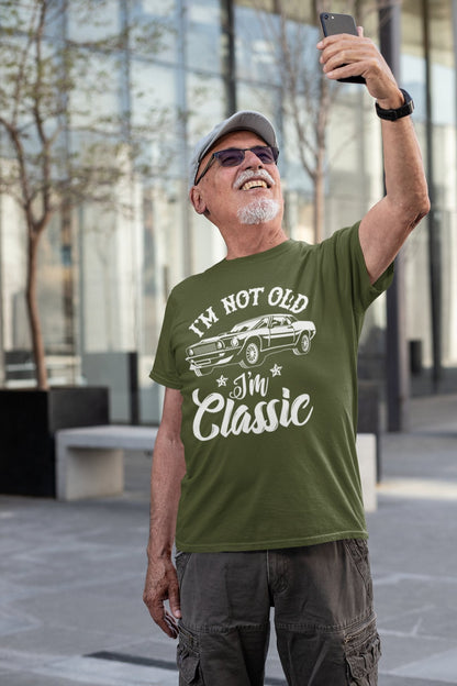 Funny I'm Not Old I'm A Classic Retro Car Novelty Birthday Old Dad Gift T-Shirt
