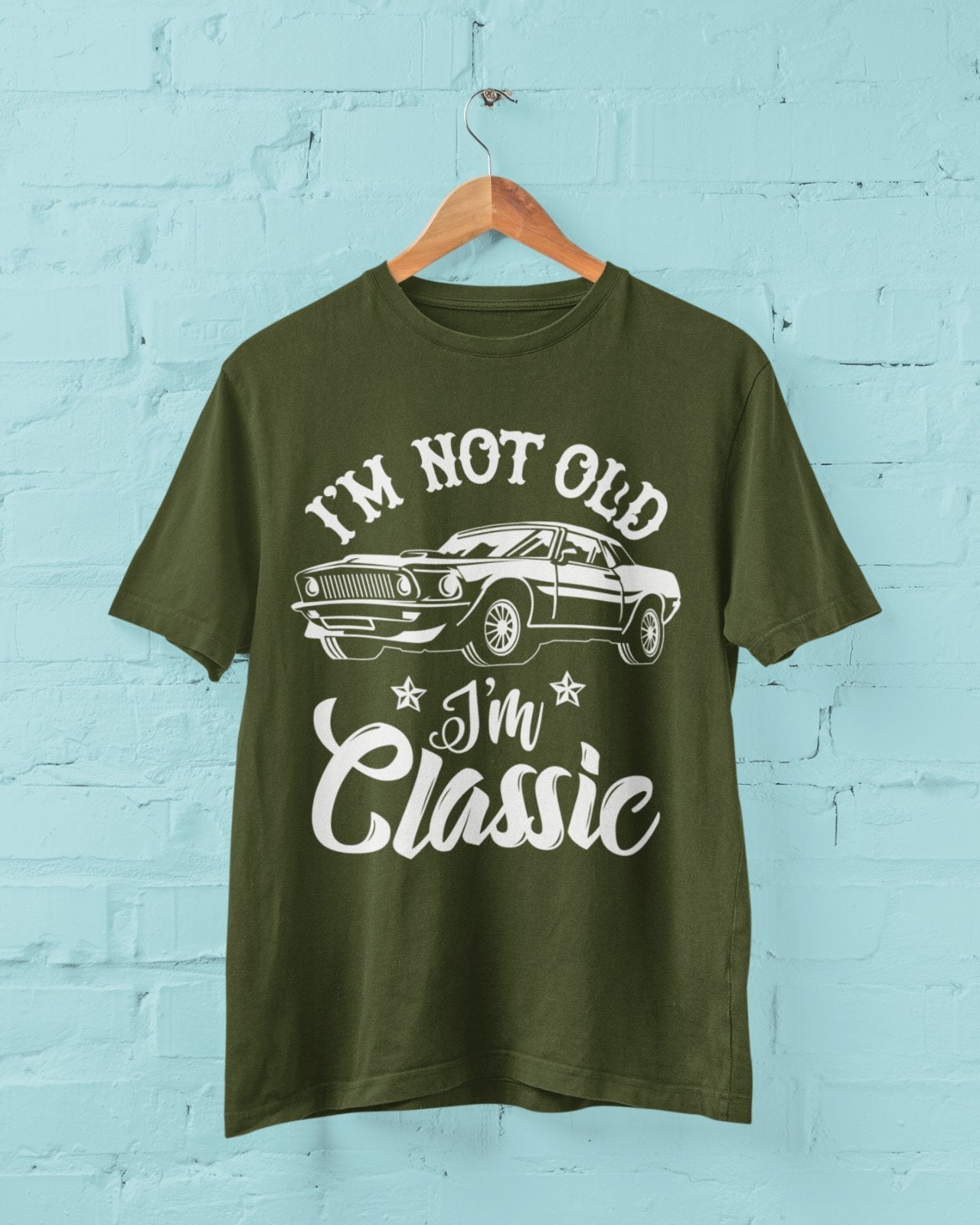 Funny I'm Not Old I'm A Classic Retro Car Novelty Birthday Old Dad Gift T-Shirt