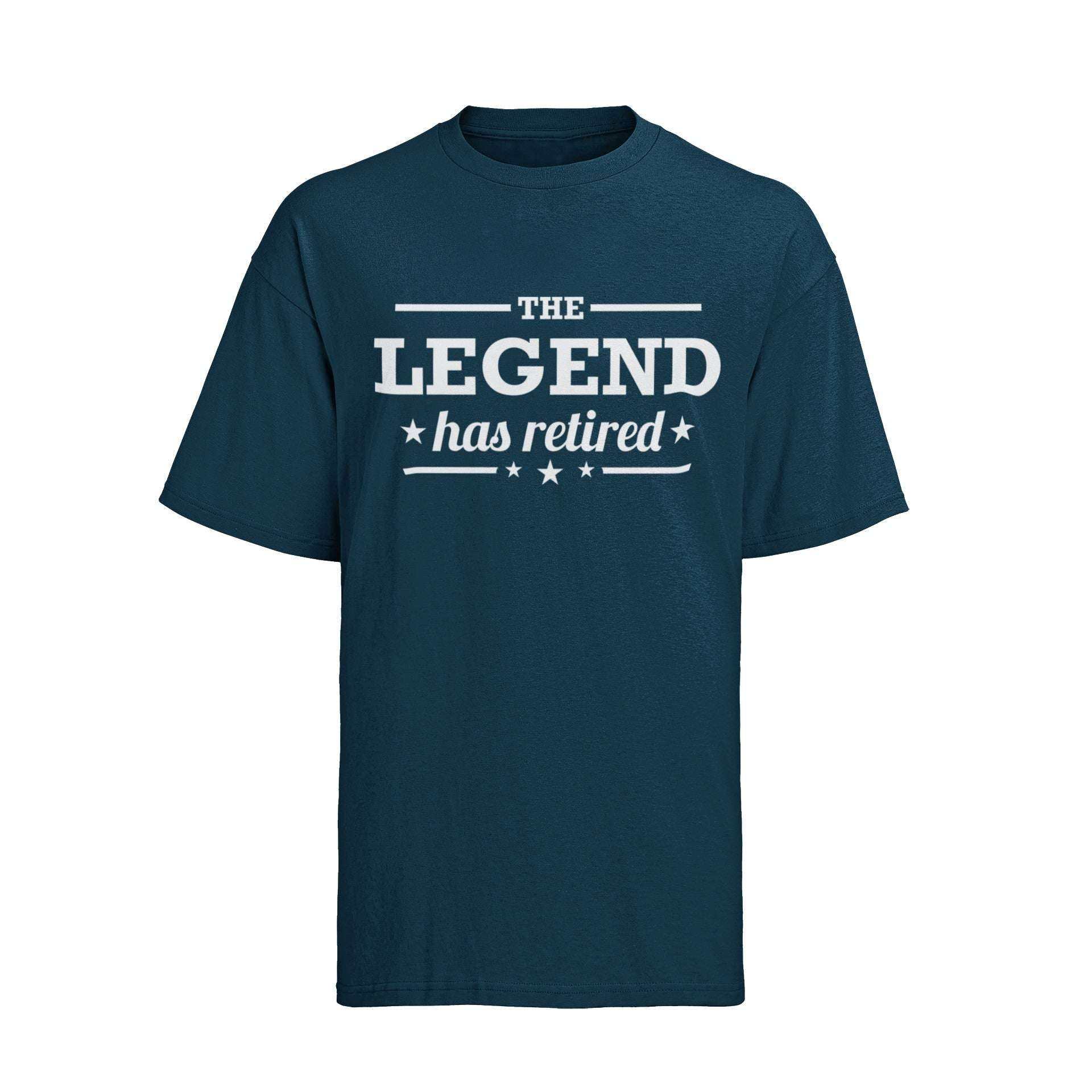Funny Retirement Gift The Legend Has Retired T-Shirt Dad Grandad T-Shirt