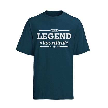 Funny Retirement Gift The Legend Has Retired T-Shirt Dad Grandad T-Shirt