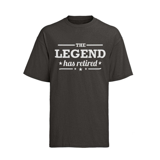 Funny Retirement Gift The Legend Has Retired T-Shirt Dad Grandad T-Shirt