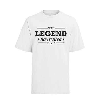Funny Retirement Gift The Legend Has Retired T-Shirt Dad Grandad T-Shirt