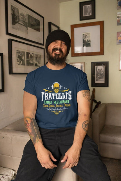 Funny Retro 80s Movie T-Shirt FRATELLI'S FAMILY RESTAURANT Good Docks Astoria T-Shirt