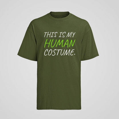 Funny Slogan T-Shirt This Is My Human Costume Quote T-Shirt Novelty Gift T-Shirt