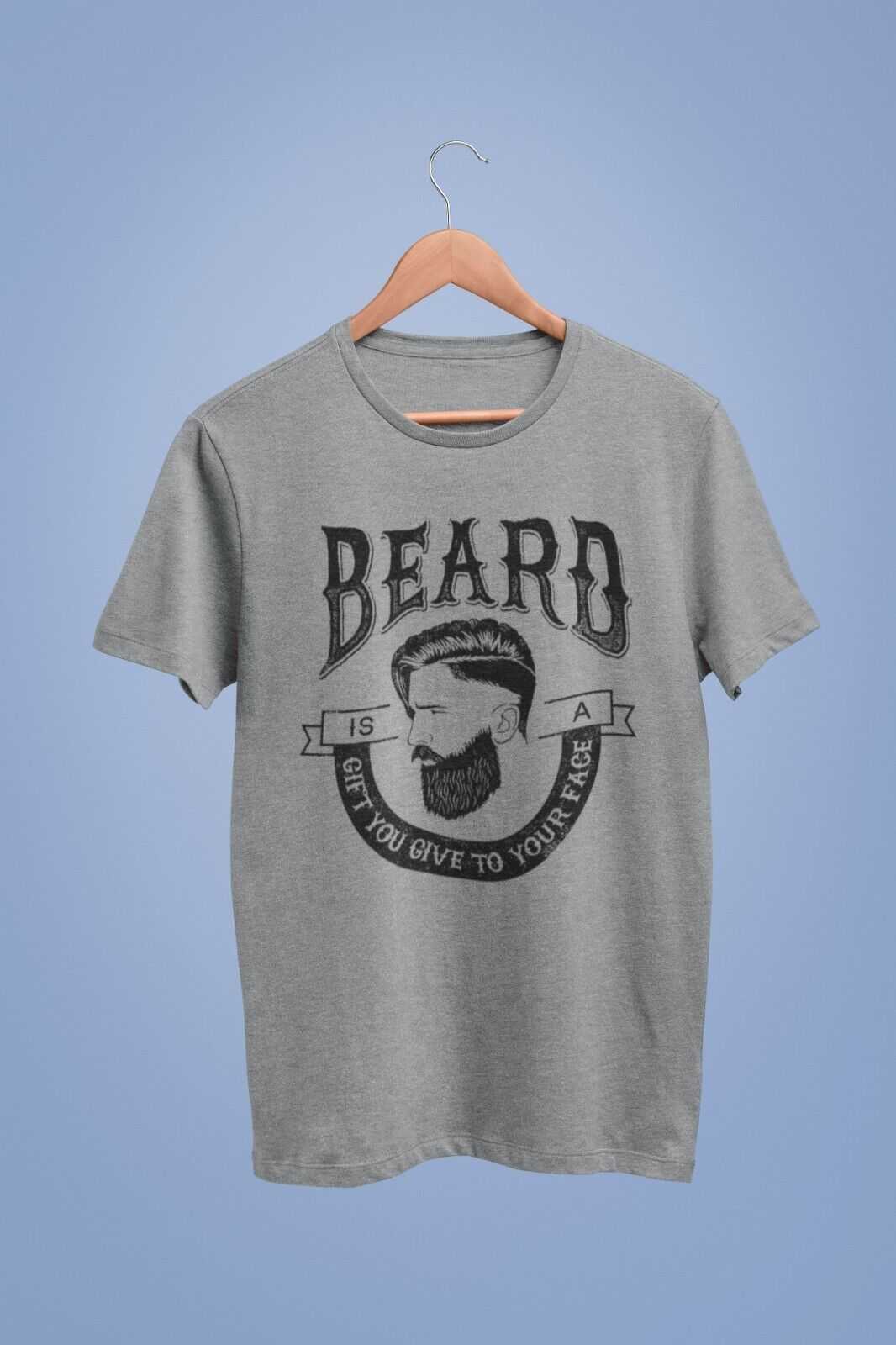 Funny T-Shirt A Beard Is A Gift You Give To Your Face Hipster Movember Gift T-Shirt