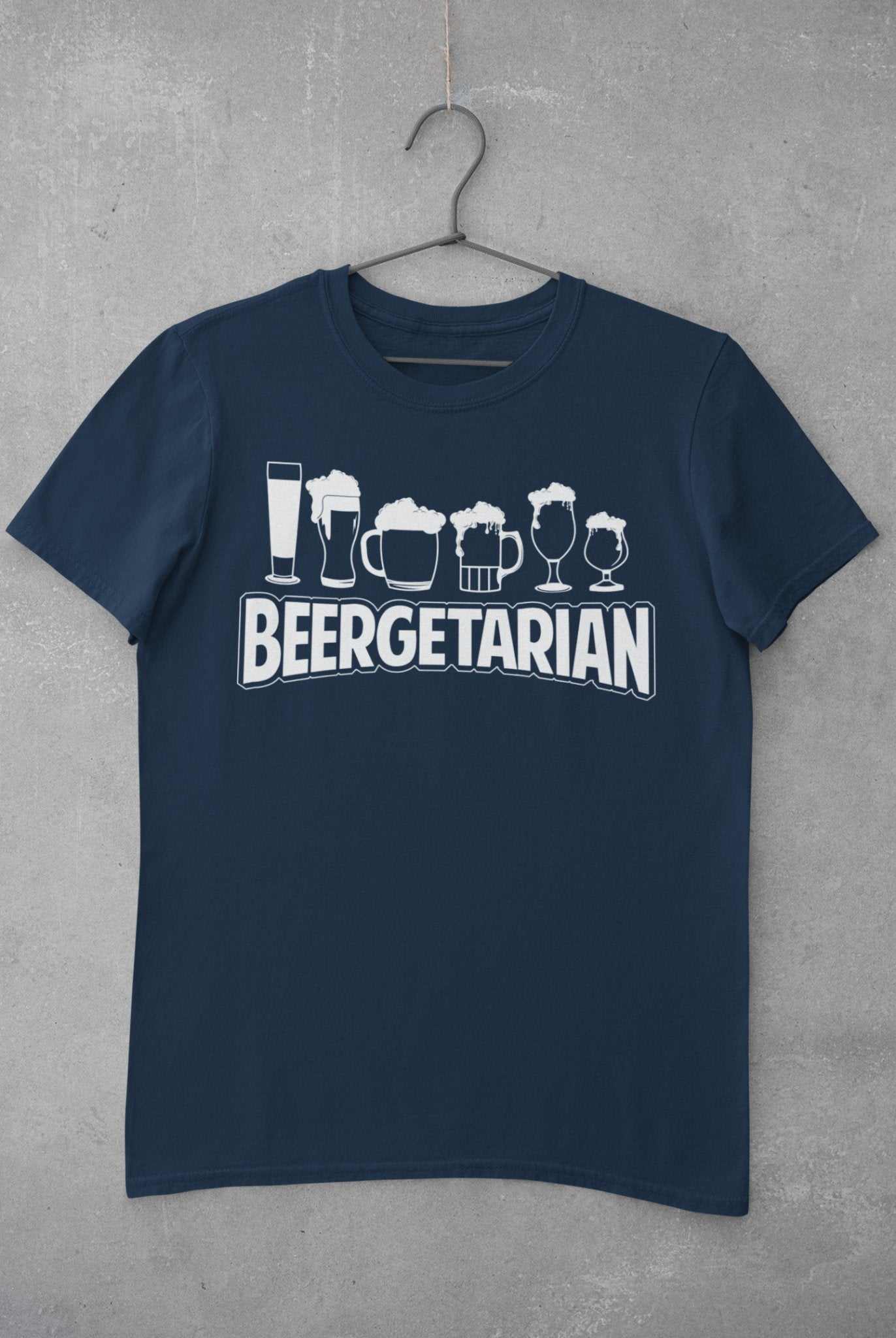 Funny T-Shirt Beergetarian Parody Vegetarian Craft Beer Drinking Joke Gift T-Shirt