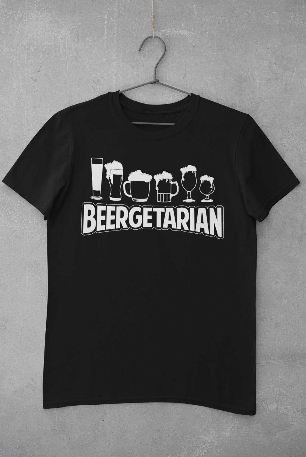 Funny T-Shirt Beergetarian Parody Vegetarian Craft Beer Drinking Joke Gift T-Shirt
