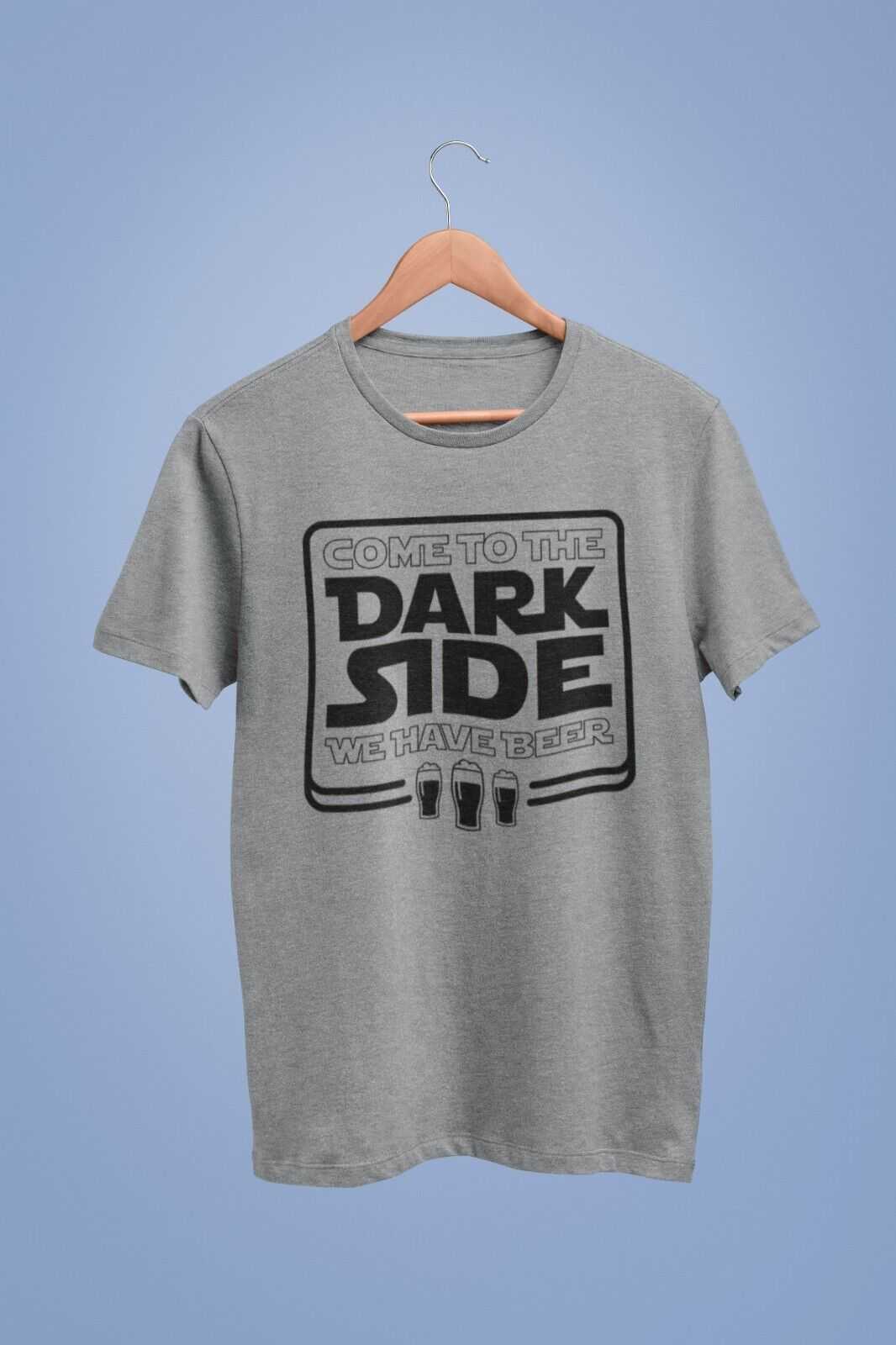 Funny T-Shirt Come To The Dark Side We Have Beers Wars Star Vader Darth Parody T-Shirt