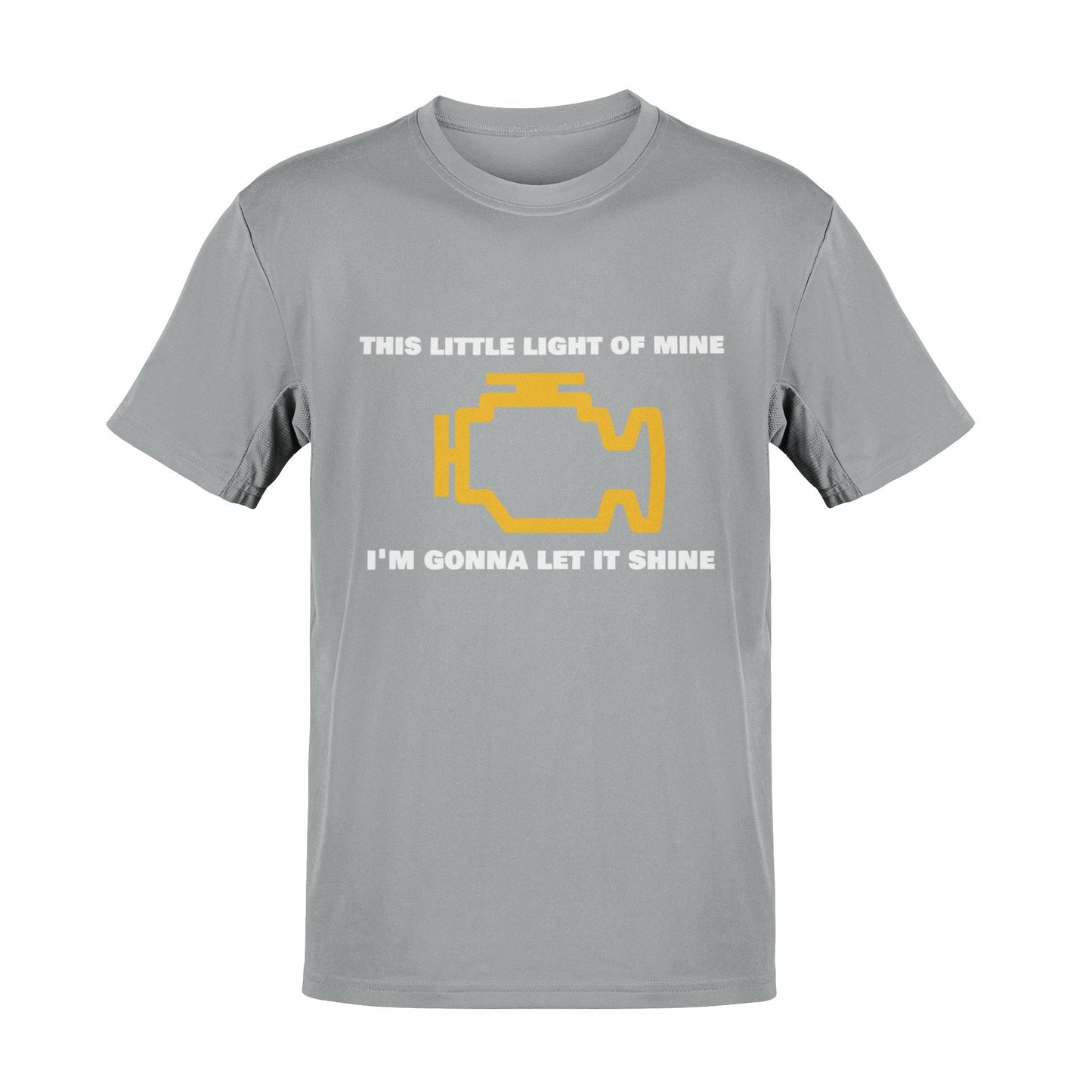 Funny T-Shirt Engine Warning Light This Little Light Of Mine Car Joke Gift T-Shirt