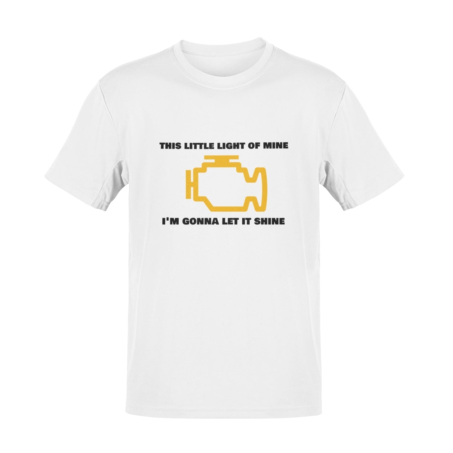 Funny T-Shirt Engine Warning Light This Little Light Of Mine Car Joke Gift T-Shirt