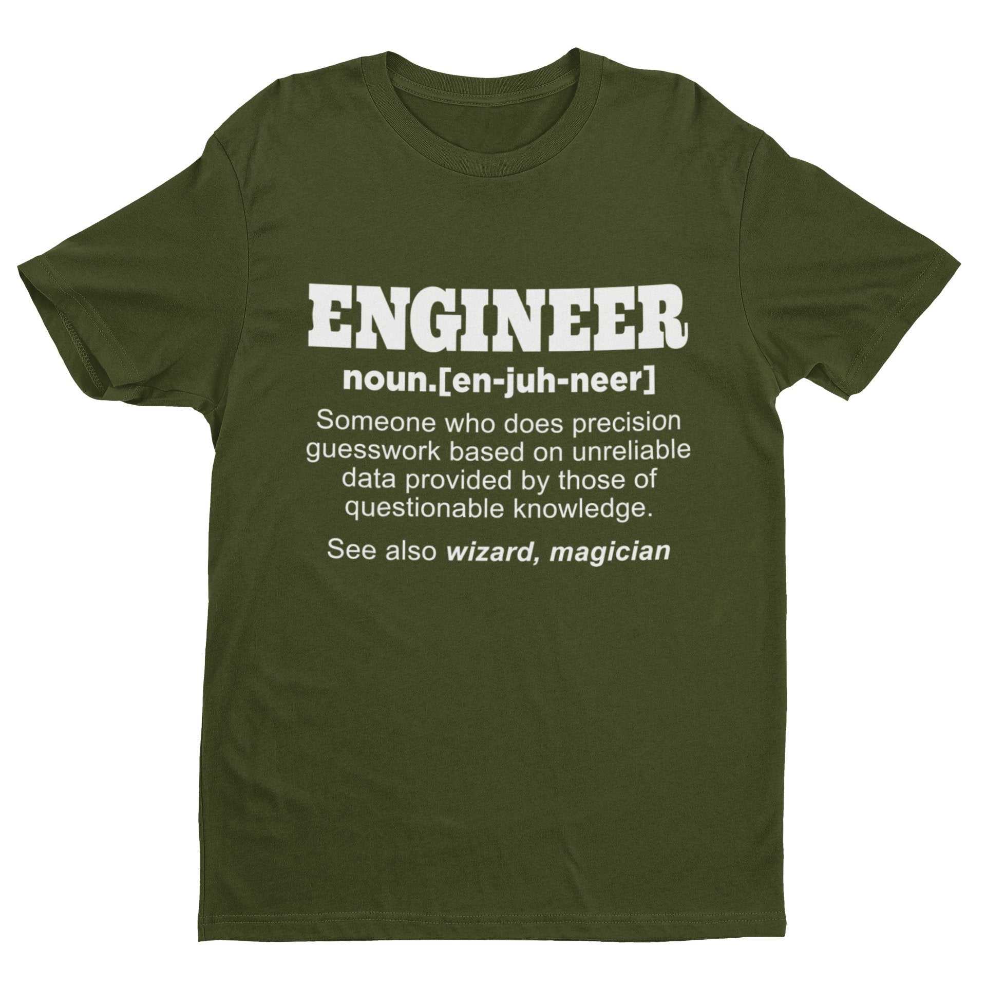 Funny T-Shirt Engineer Dictionary Definition Novelty Worker Staff Work Gift T-Shirt