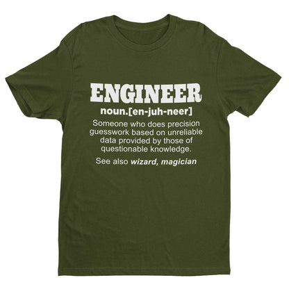 Funny T-Shirt Engineer Dictionary Definition Novelty Worker Staff Work Gift T-Shirt