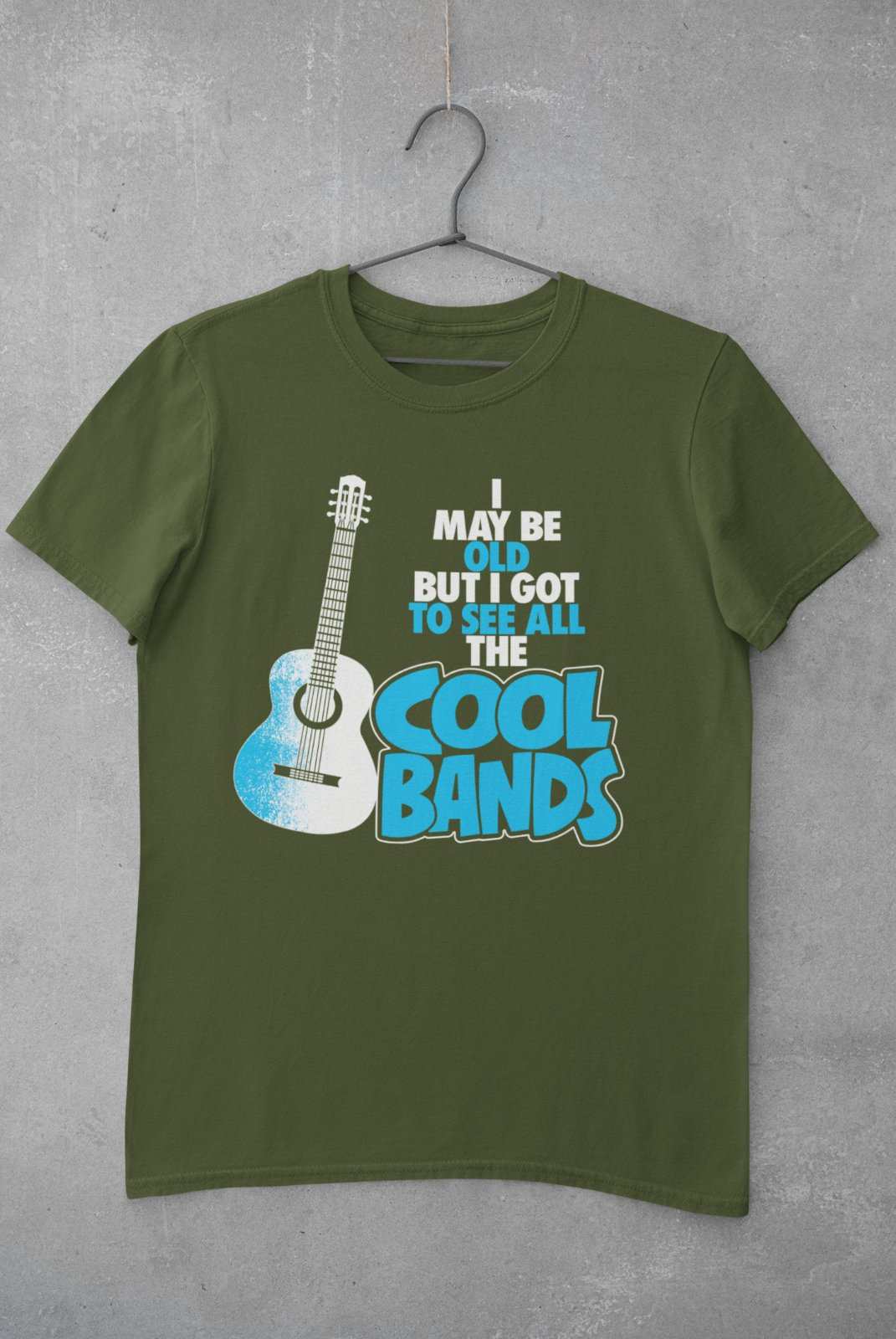 Funny T-Shirt I May Be Old But I Got To See All The Cool Bands Old Guy Gift T-Shirt