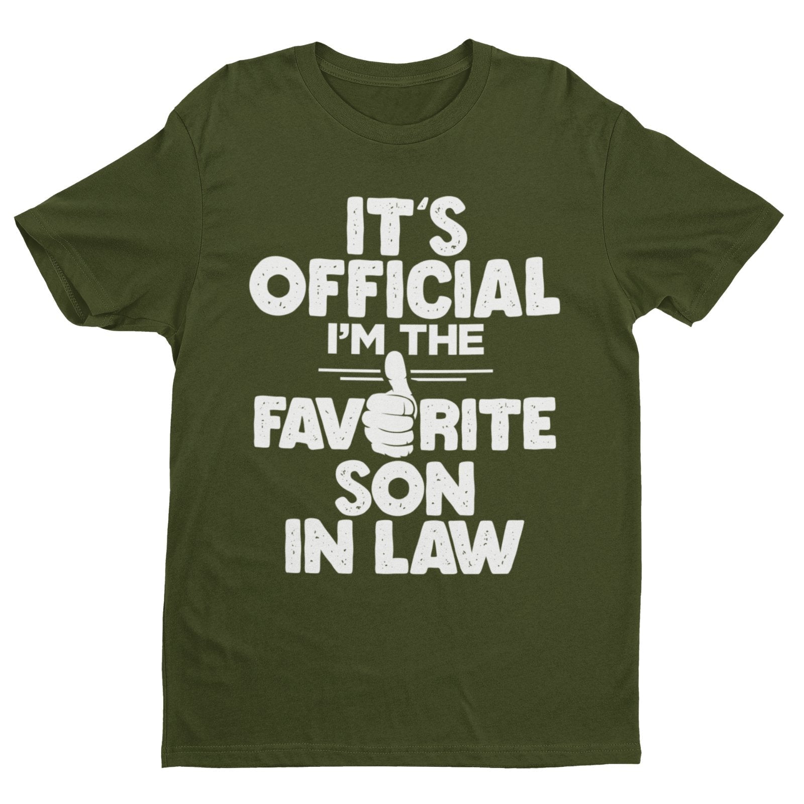 Funny T-Shirt It's Official I'm The Favorite Son In Law Gift Wedding T-Shirt
