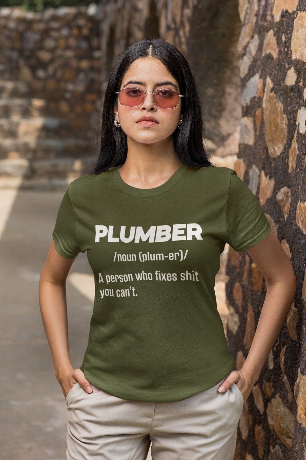 Funny T-Shirt PLUMBER Dictionary Definition Fixes Sh*t You Cant Great Gift T-Shirt