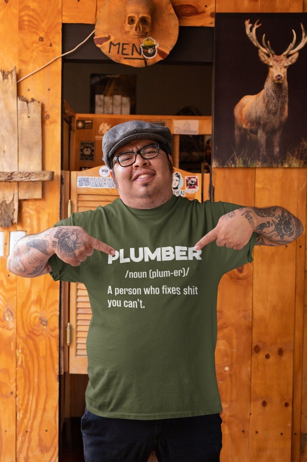 Funny T-Shirt PLUMBER Dictionary Definition Fixes Sh*t You Cant Great Gift T-Shirt